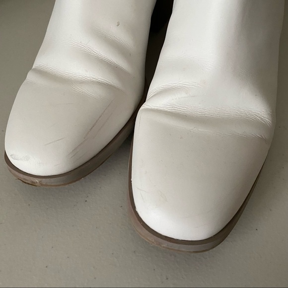 Sam Edelman Dalma Biker Bootie Ivory  Leather 8.5 - Picture 7 of 13